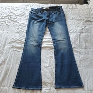 Abercrombie & Fitch Medium Blue Wide Leg Jeans